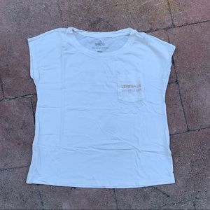 Uniqlo white SPRZNY pocket tee // xsmall